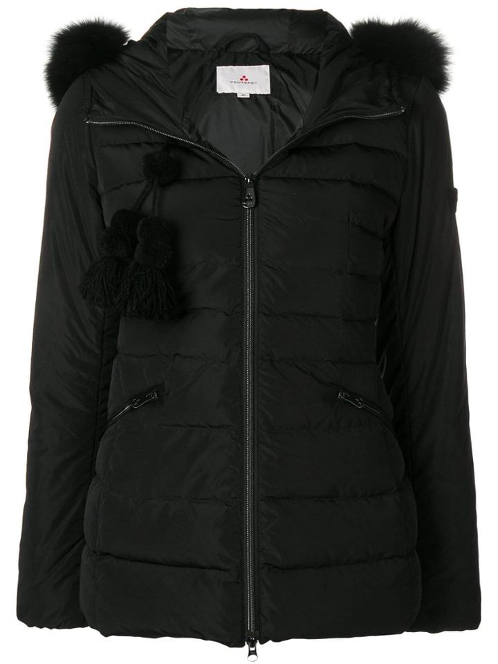 Peuterey Fur Hood Puffer Jacket - Black