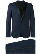 Msgm - Pointed Lapel Two-piece Suit - Men - Polyester/spandex/elastane/acetate/virgin Wool - 46, Blue, Polyester/spandex/elastane/acetate/virgin Wool