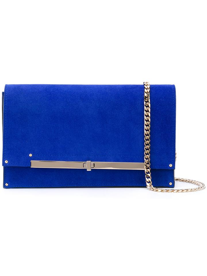 Casadei - Shoulder Bag - Women - Chamois Leather/nappa Leather - One Size, Blue, Chamois Leather/nappa Leather