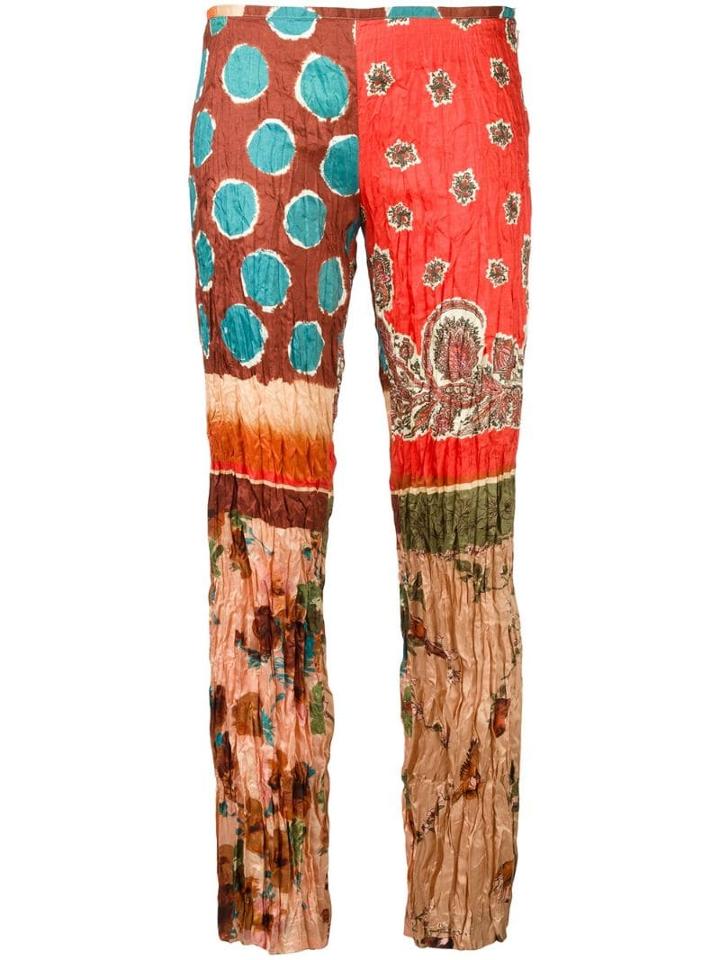 Jean Paul Gaultier Pre-owned Creased Trousers - Multicolour