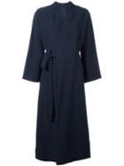 Joseph Kimono-style Wrap Coat, Women's, Size: 36, Blue, Viscose