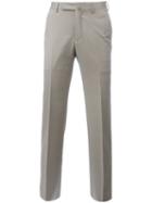 Ermenegildo Zegna Tailored Pants, Men's, Size: 54, Nude/neutrals, Wool/viscose