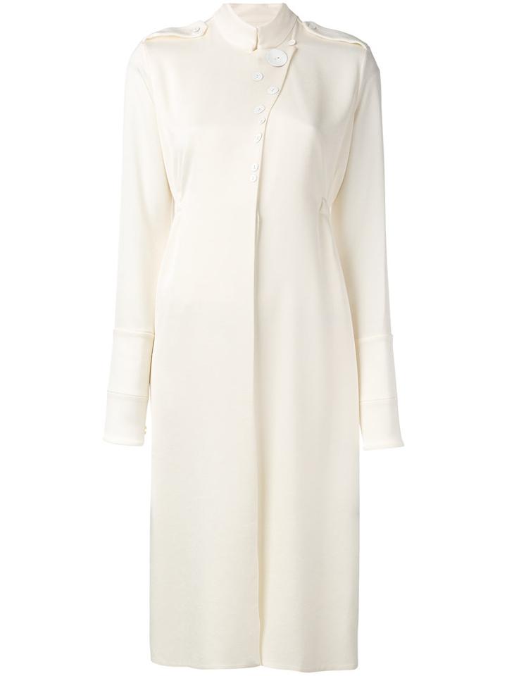 Ellery - Shirt Dress - Women - Polyester/acetate - 6, Women's, Nude/neutrals, Polyester/acetate