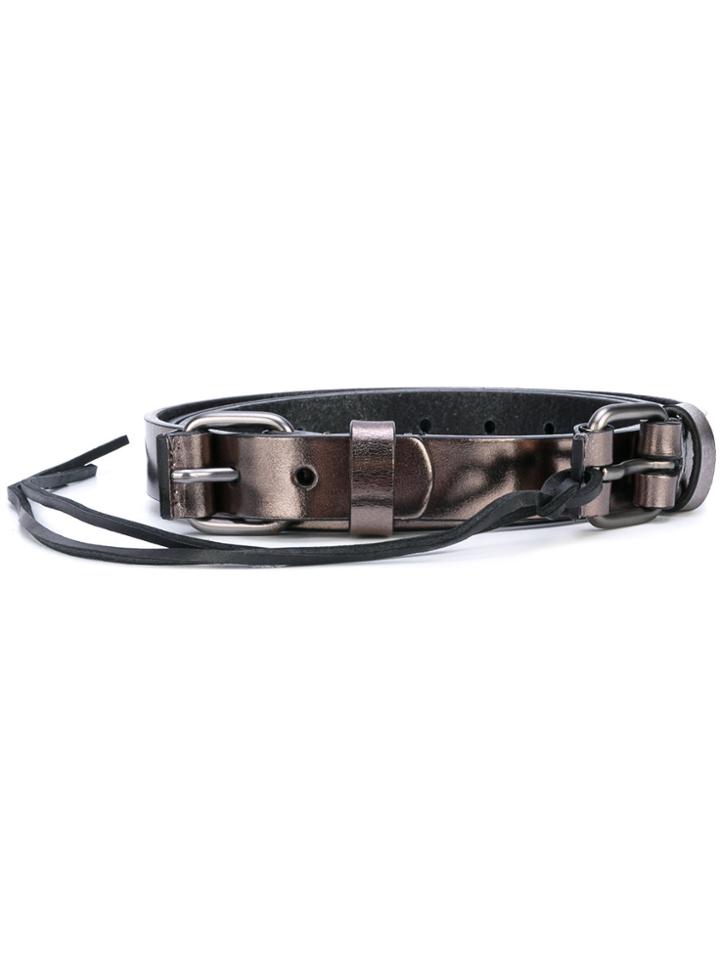 A.f.vandevorst Strings Applique Belt - Metallic