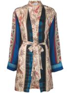 Pierre-louis Mascia Floral Belted Cardi-coat - Neutrals