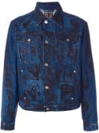 Walter Van Beirendonck Vintage Screen Print Denim Jacket - Blue
