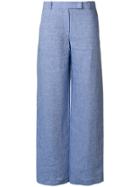 Loro Piana High Waisted Trousers - Blue