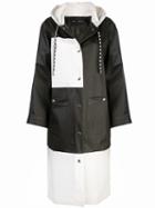 Proenza Schouler Pswl Colorblocked Long Raincoat - Black