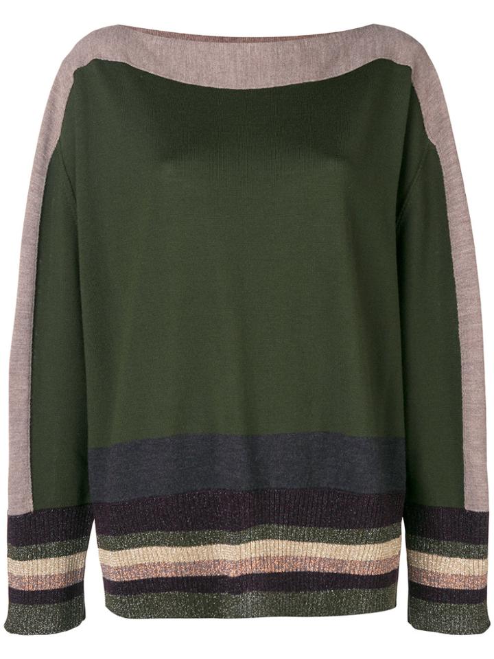 Antonio Marras Stripe Detail Sweater - Green