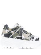 Buffalo Chunky Platform Sneakers - White