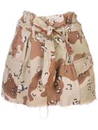 Attico Cargo Pocket Mini Skirt - Neutrals
