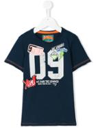 Vingino - Printed T-shirt - Kids - Cotton - 12 Yrs, Blue