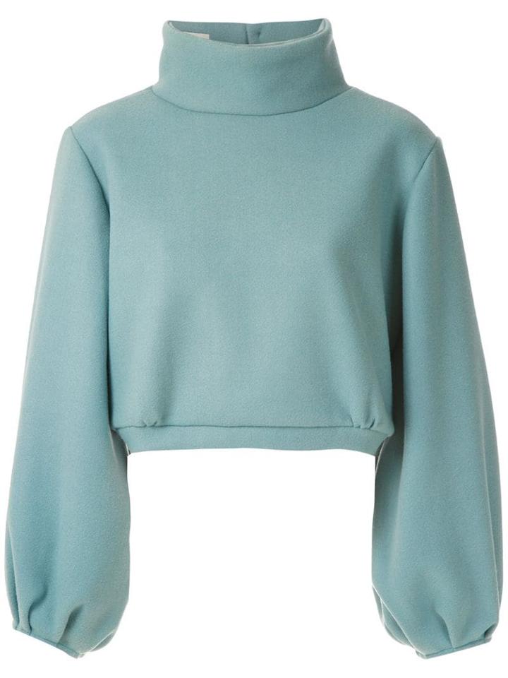 Framed Otawa Cropped Top - Blue