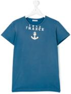 Moncler Kids - Teen Anchor Print T-shirt - Kids - Cotton - 14 Yrs, Blue