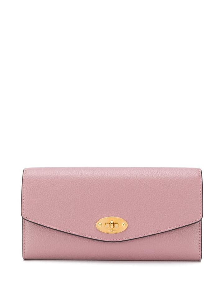 Mulberry Darley Small Grain Wallet - Pink