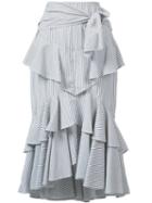 Rebecca Vallance The Parker Frill Skirt, Women's, Size: 10, Black, Cotton