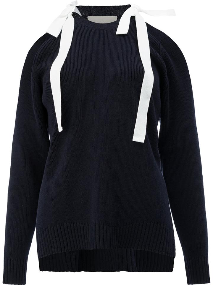 Monse Bow Detail Sweater - Blue