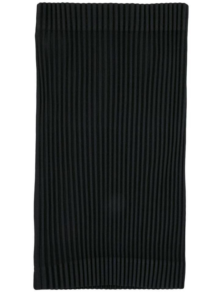 Homme Plissé Issey Miyake Ribbed Tube Hat - Black