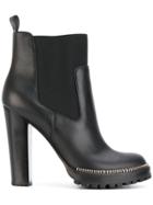 Sergio Rossi High Heeled Ankle Boots - Black