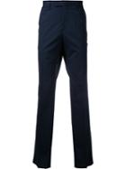 Cerruti 1881 Tailored Trousers, Men's, Size: 52, Blue, Lambs Wool/spandex/elastane