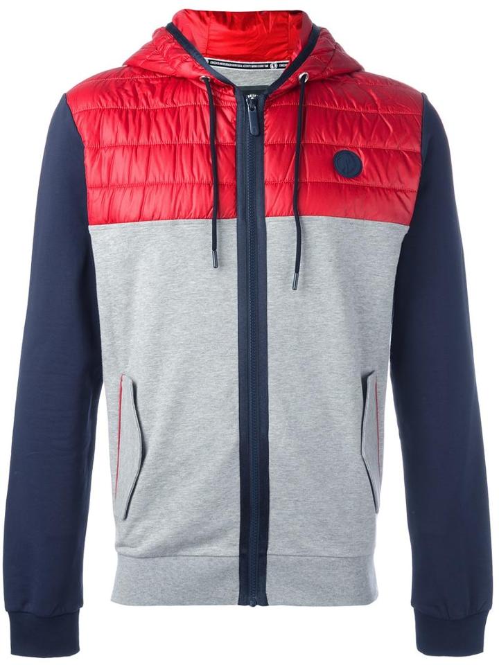 Bikkembergs Colour Block Jacket, Men's, Size: Small, Grey, Cotton/spandex/elastane/polyester