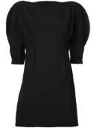 Y's Puffed Sleeves Blouse, Women's, Size: 2, Black, Nylon/polyurethane