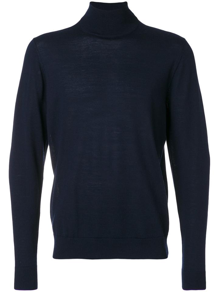 Ps By Paul Smith Roll Neck Jumper - Blue