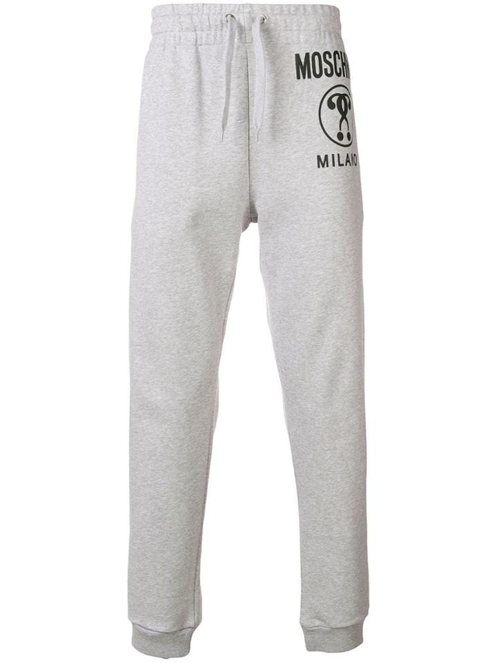 Moschino Double Question Mark Logo Track Pants - Grey
