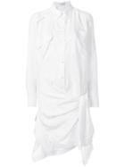 Faith Connexion Asymmetric Shirt Dress - White