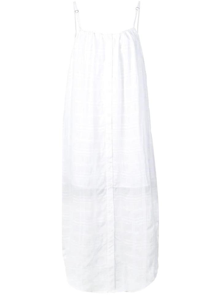 Onia Flora Checked Dress - White