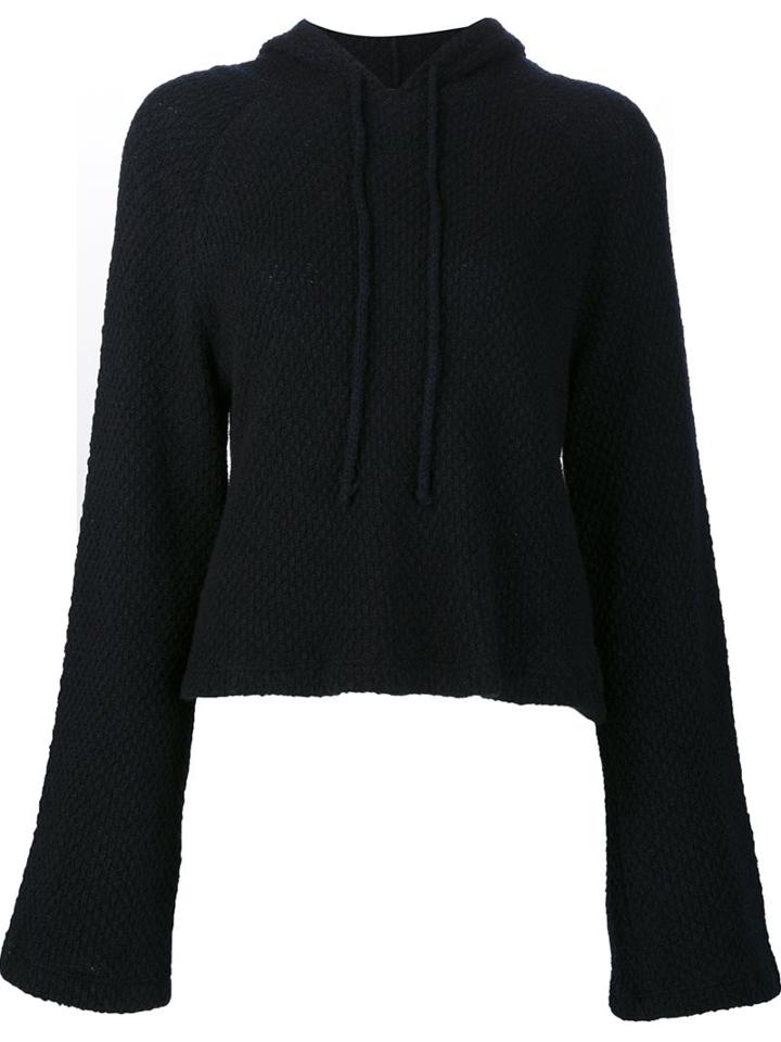 The Elder Statesman Woven Cropped Hoodie