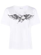 Red Valentino Graphic Print T-shirt - White