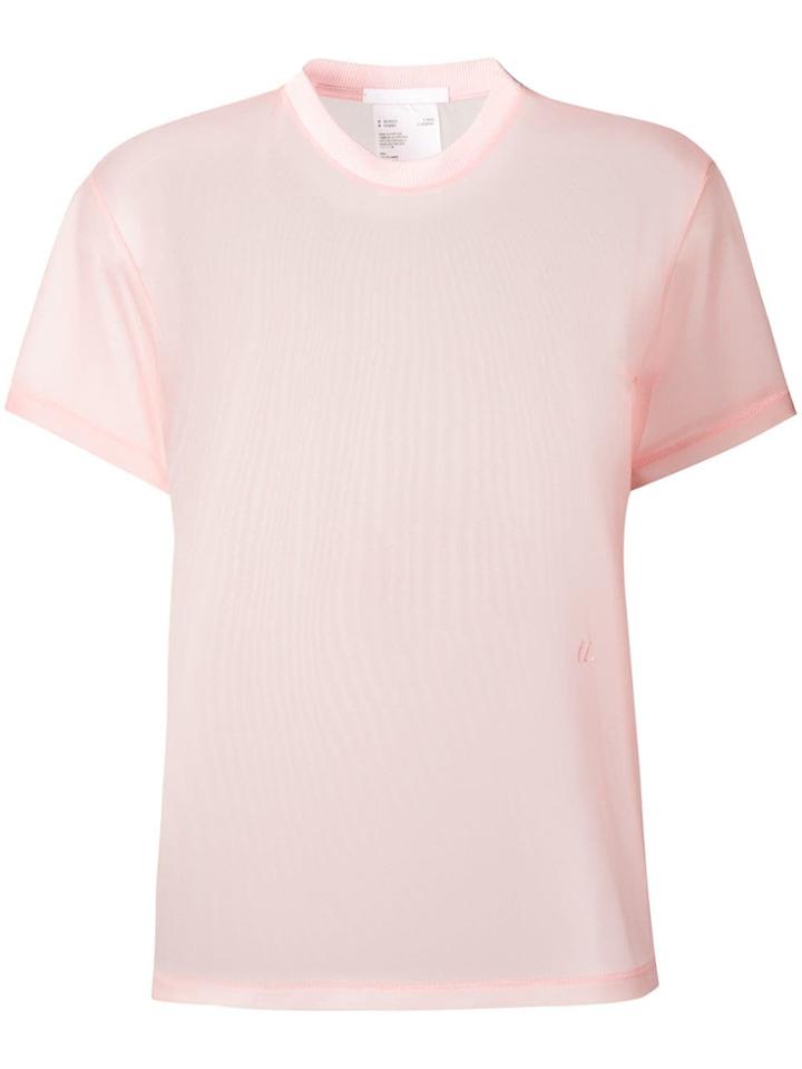Helmut Lang Sheer Tee - Pink