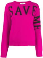 Alberta Ferretti 'save Me' Sweatshirt - Pink