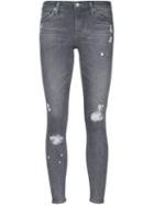 Ag Jeans Distressed Skinny Jeans, Women's, Size: 30, Grey, Rayon/cotton/polyester/polyurethane