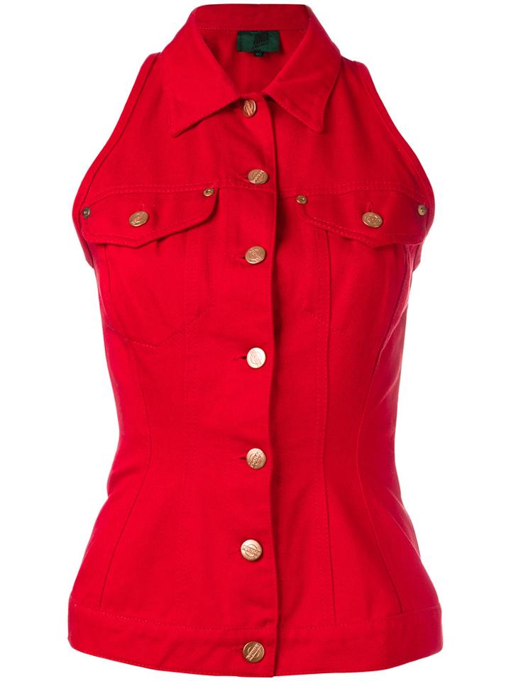 Jean Paul Gaultier Vintage Junior Gaultier Sleeveless Denim Jacket -