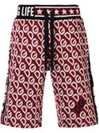 Dolce & Gabbana Logo Embroidered Bermuda Shorts