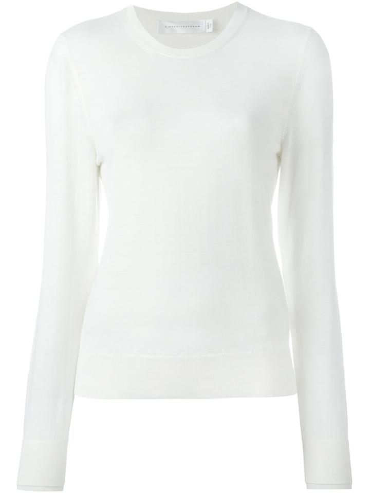 Victoria Beckham Crew Neck Sweater - Nude & Neutrals