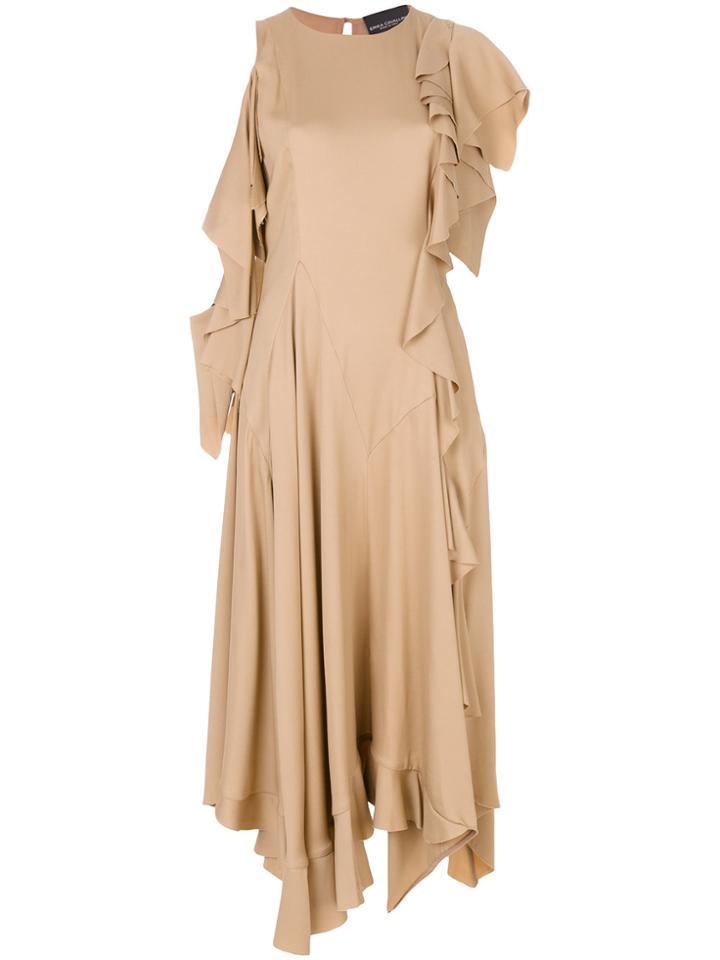 Erika Cavallini Asymmetrical Dress - Nude & Neutrals