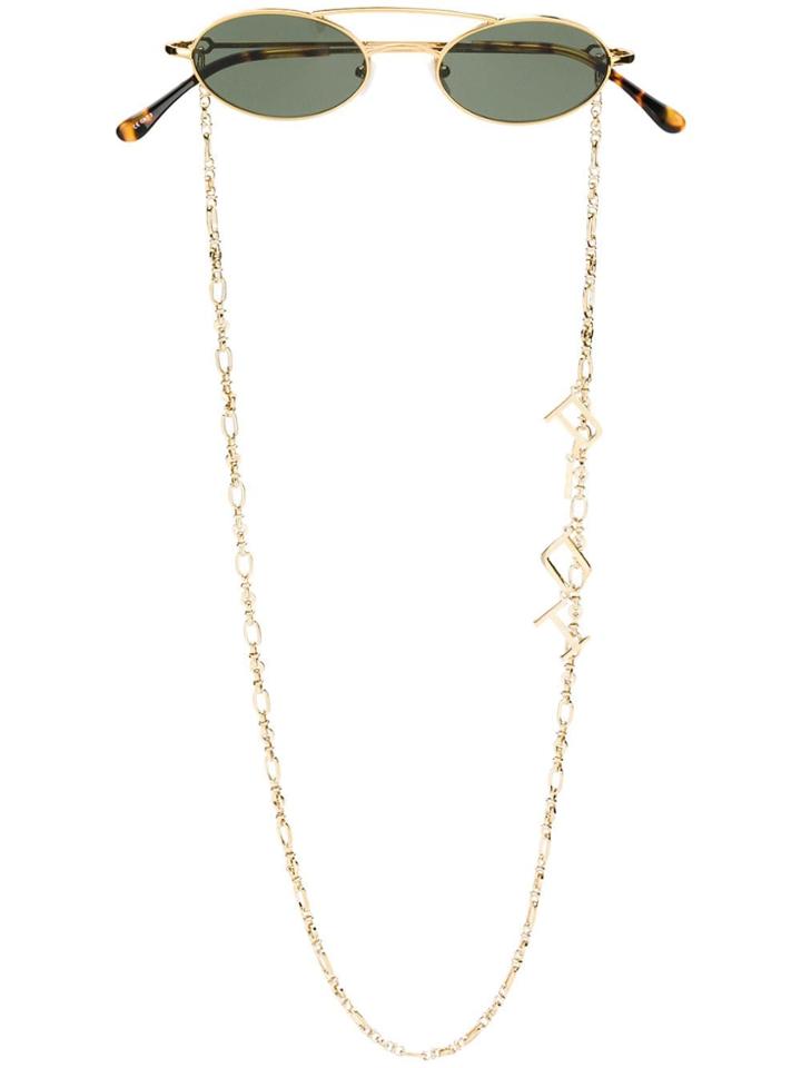 Linda Farrow Linda Farrow X Alessandra Rich Chain Detail Sunglasses -