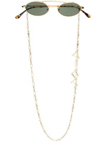 Linda Farrow Linda Farrow X Alessandra Rich Chain Detail Sunglasses -