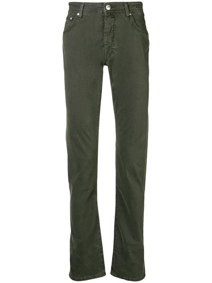 Jacob Cohen Slim Fit Trousers - Green