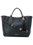 Eyelet Tassel Tote - Women - Leather - One Size, Black, Leather, Michael Michael Kors