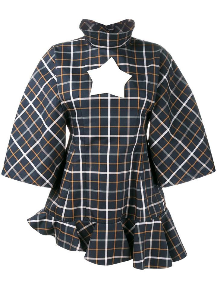 A.w.a.k.e. Oversized Checked Top - Multicolour