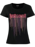 Just Cavalli Studded Logo T-shirt - Black