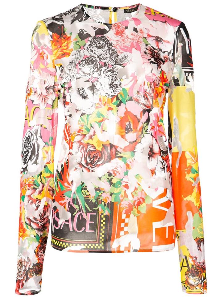 Versace Floral Top - Multicolour
