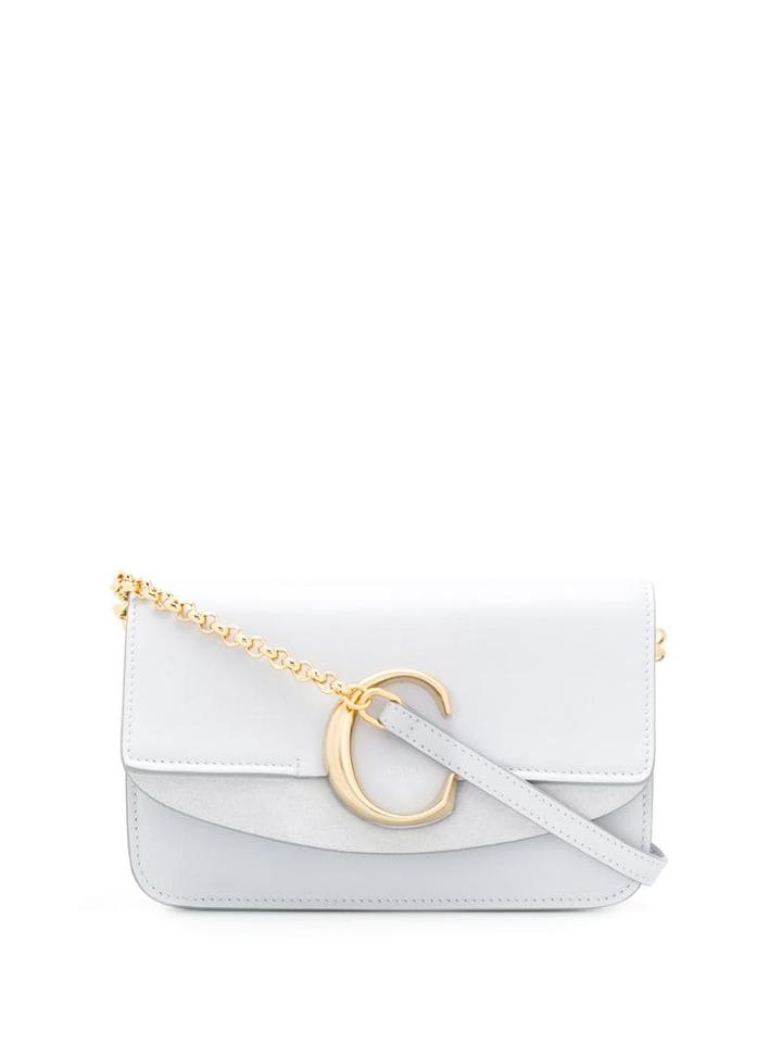 Chloé C Motif Crossbody Bag - Blue