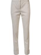 Fabiana Filippi Slim Fit Trousers, Women's, Size: 40, Nude/neutrals, Spandex/elastane/virgin Wool