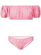 Lisa Marie Fernandez Off-shoulder Shortsleeved Bikini - Red