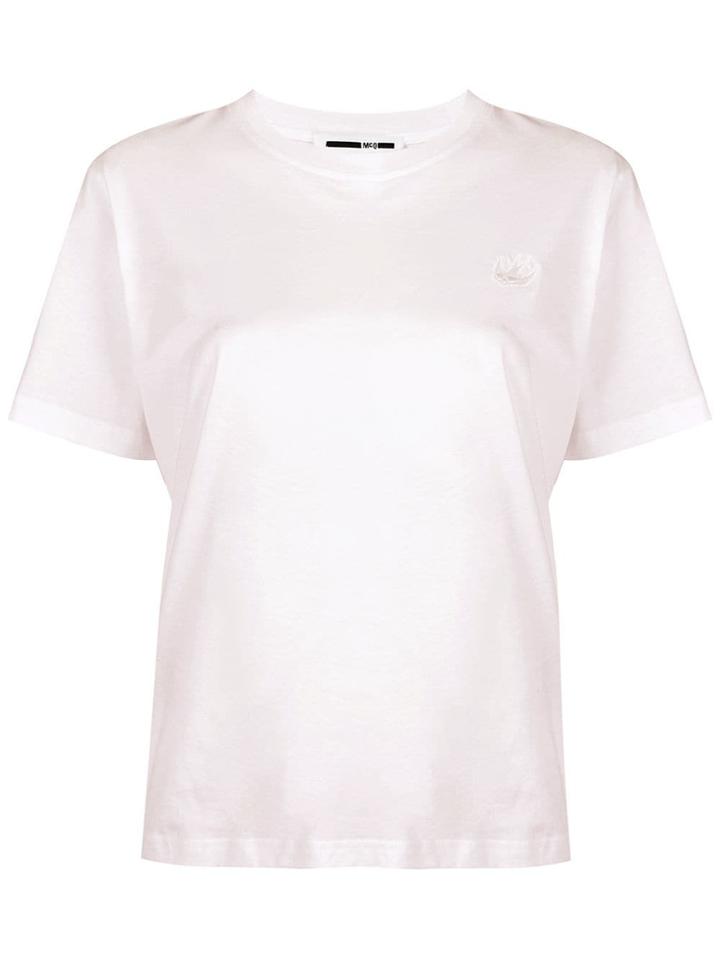 Mcq Alexander Mcqueen Embroidered Logo T-shirt - Pink